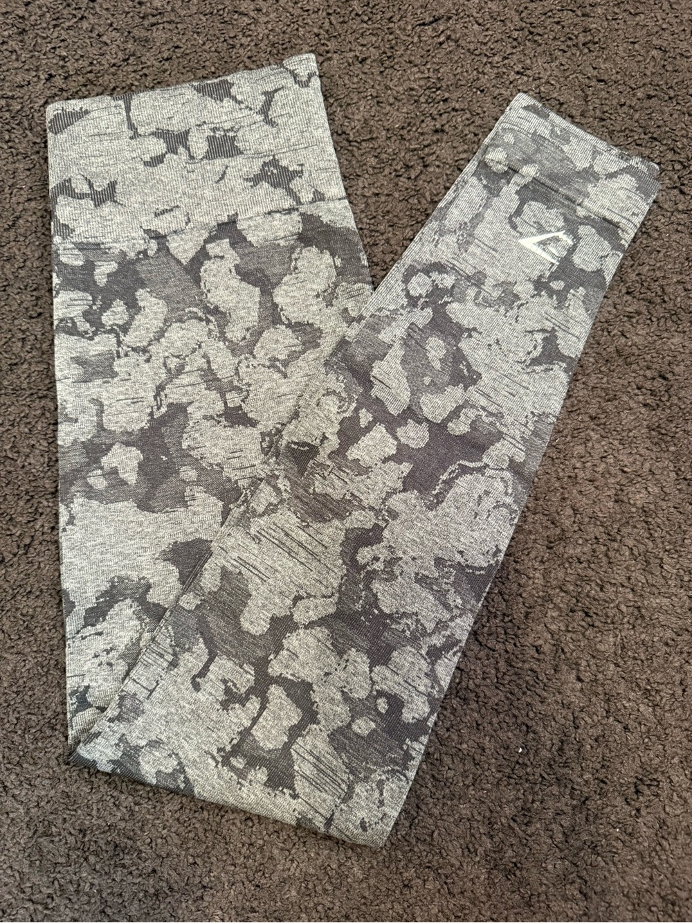 Gymshark Gray Camouflage Print Jeggings